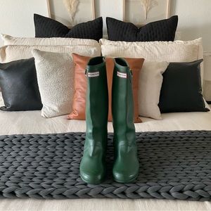 Hunter Tall Green Rain Boots